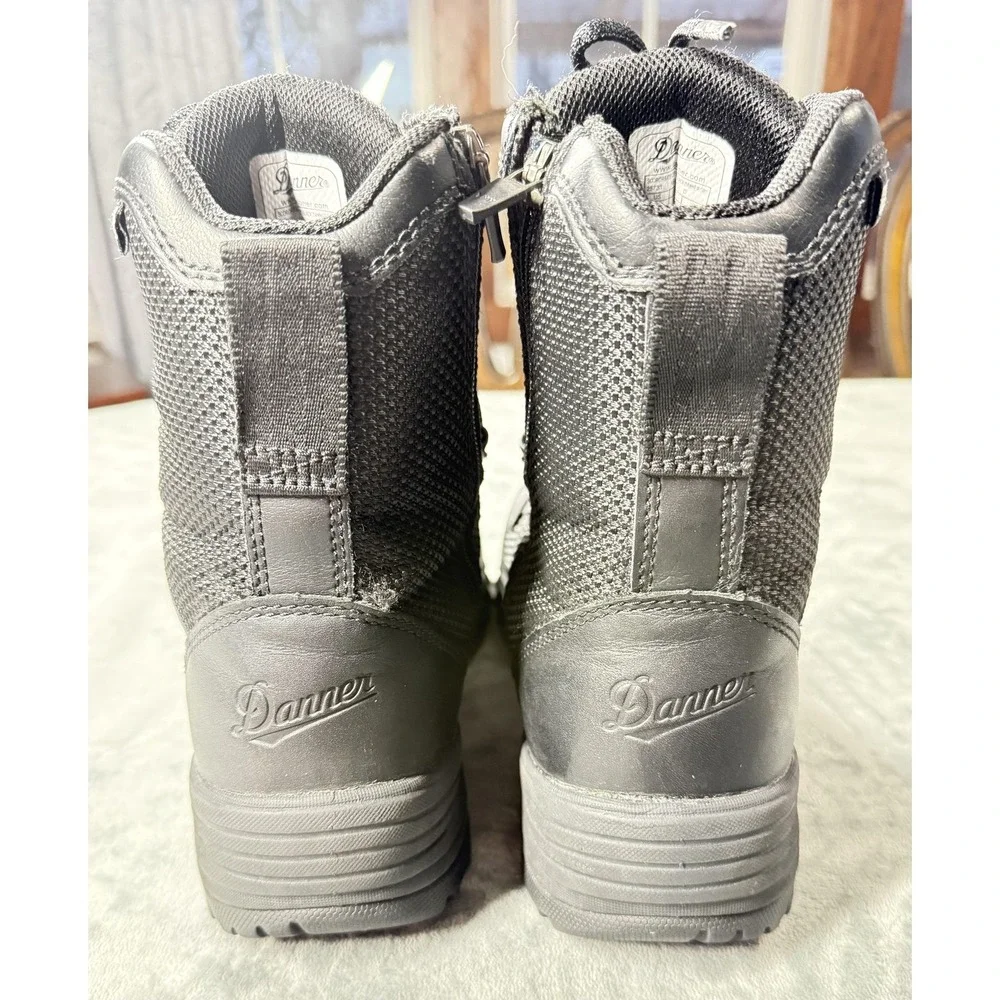 Danner Scorch Side Zip 8 Boots Mens Size‎ 10.5 Black Tactical Combat Waterproof